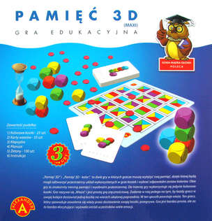 Pamięć 3D MAXI - gra ćwicząca pamięć, spostrzegawczość i wyobraźnię przestrzenną