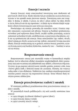 Poznajemy emocje. Zestaw I - radość i smutek