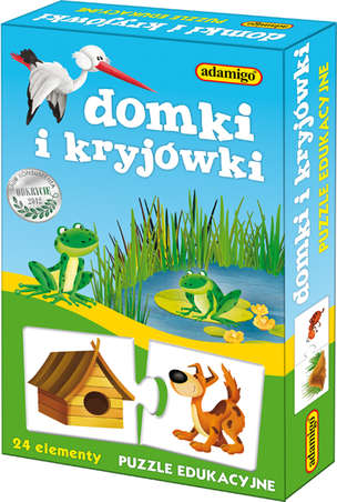 Domki i kryjówki - puzzle edukacyjne