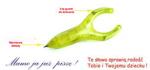 Ergonomiczny ołówek dla dzieci do nauki pisania i rysowania - Twist'n Write (czarny) - 1 szt.