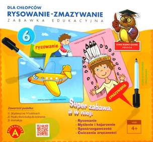 Rysowanie - Zmazywanie 6 (dla chłopców) - gra edukacyjna
