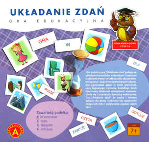 Układanie zdań - gra edukacyjna