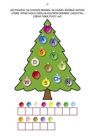 Boże Narodzenie. Karty pracy dla uczniów ze specjalnymi potrzebami edukacyjnymi