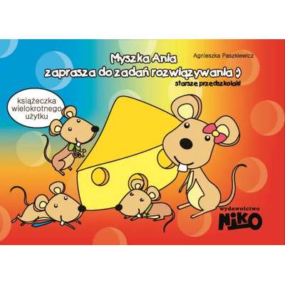 Myszka Ania zaprasza do zadań rozwiązywania :) Starsze przedszkolaki + pisak GRATIS