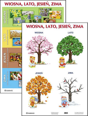 WIOSNA, LATO, JESIEŃ, ZIMA - plansza edukacyjna