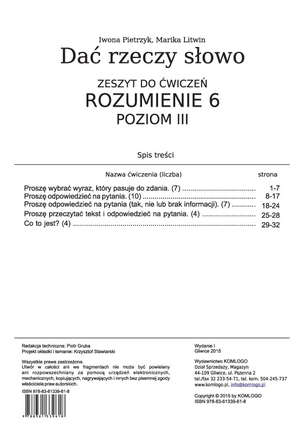 Dać rzeczy słowo. CZĘŚĆ 2 - PAKIET (12 zeszytów ćwiczeń - 3 serie)
