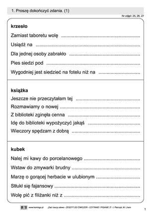 Dać rzeczy słowo. CZĘŚĆ 2 - PAKIET (12 zeszytów ćwiczeń - 3 serie)