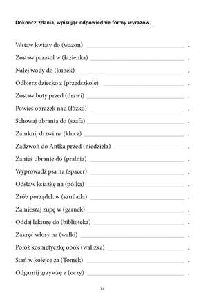 Ćwiczenia dla osób z afazją. Formy gramatyczne. Zeszyt 1 i 2