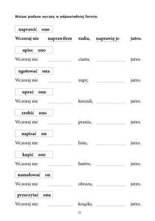 Ćwiczenia dla osób z afazją. Formy gramatyczne. Zeszyt 1 i 2