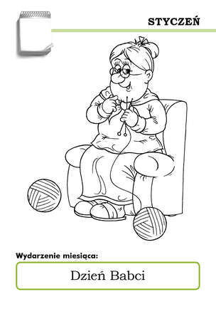 Kartka z kalendarza. Zestaw tematycznych kart pracy