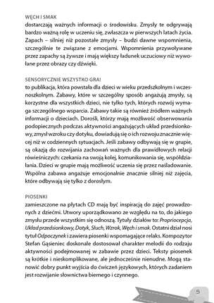 Sensorycznie wszystko gra! Piosenki z zabawami rozwijającymi integrację sensoryczną (z 2 płytami CD)