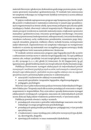 Dostosowanie wymagań edukacyjnych do indywidualnych potrzeb rozwojowych i możliwości psychofizycznych uczniów, realizowanych w ramach prowadzonych zajęć edukacyjnych z podziałem na poszczególne edukacje oraz na zajęciach specjalistycznych - I etap