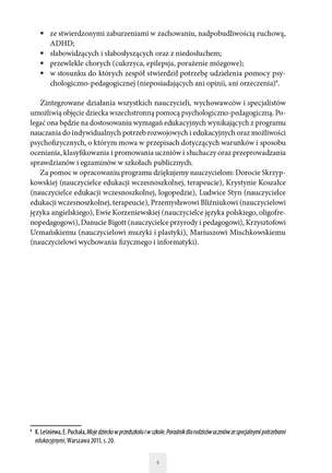 Dostosowanie wymagań edukacyjnych do indywidualnych potrzeb rozwojowych i możliwości psychofizycznych uczniów, realizowanych w ramach prowadzonych zajęć edukacyjnych z podziałem na poszczególne edukacje oraz na zajęciach specjalistycznych - I etap
