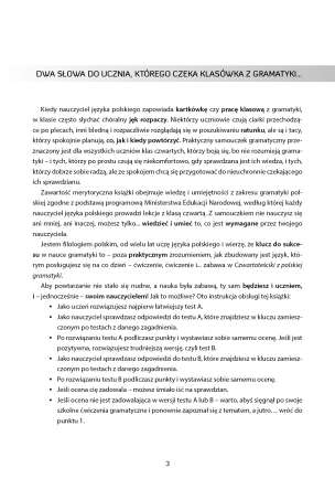 Czwartoteściki z polskiej gramatyki. Testy o dwóch stopniach trudności z kluczem odpowiedzi. Praktyczny samouczek gramatyczny