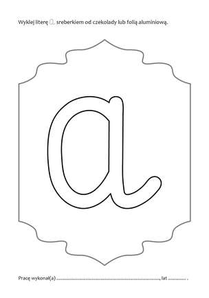 Litery do wyklejania i ozdabiania