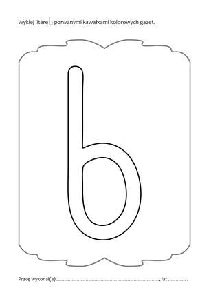 Litery do wyklejania i ozdabiania