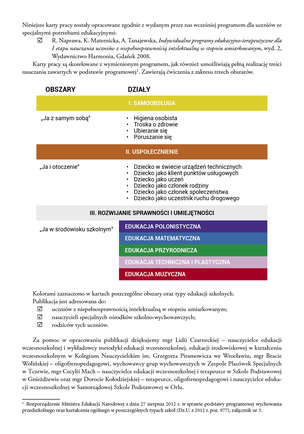 Przyszła wiosna. Karty pracy dla I etapu nauczania uczniów z niepełnosprawnością intelektualną w stopniu umiarkowanym