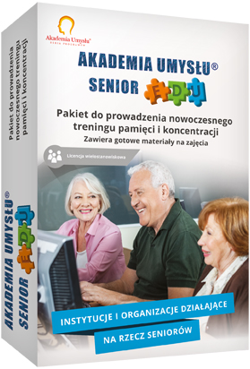 Akademia Umysłu. SENIOR EDU (wersja na 5 stanowisk) - Multimedialny system do wspomagania rozwoju pamięci i koncentracji wraz ze scenariuszami zajęć (wielostanowiskowy program komputerowy)