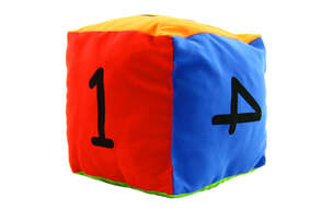 Kostka edukacyjna - Cyfry, 15 cm