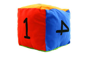 Kostka edukacyjna - Cyfry, 10 cm