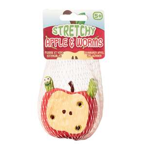 Zarobaczone jabłko rozciągliwe - zabawka sensoryczna