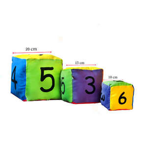 Kostka edukacyjna - Cyfry, 10 cm