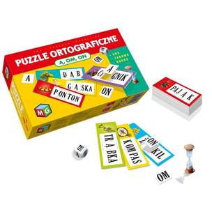 Puzzle ortograficzne Ą, OM, ON