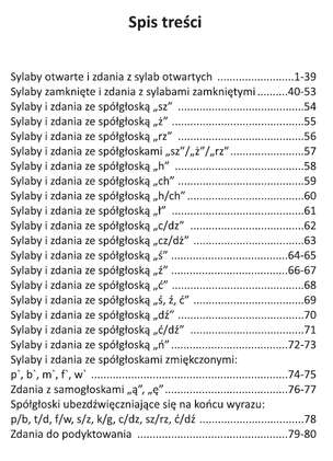 Sylaby i zdania do pisania - Karty pracy dla klasy 1