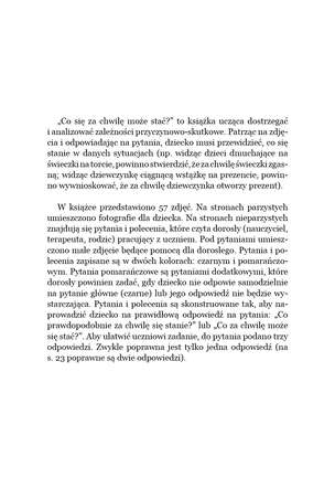 Ćwiczenia rozwijające myślenie przyczynowo-skutkowe. Co się za chwilę może stać?