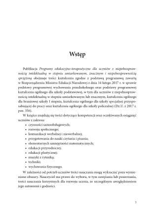 Programy Edukacyjno-Terapeutyczne dla uczniów z niepełnosprawnością intelektualną w stopniu umiarkowanym, znacznym i niepełnosprawnością sprzężoną