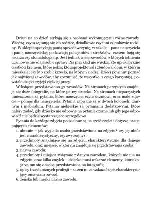 Czym oni się zajmują? Ćwiczenia rozwijające i kształtujące procesy poznawcze
