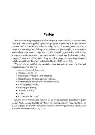 Podróż przez pory roku z kartami pracy - Przewodnik dla nauczyciela