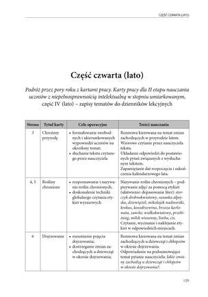 Podróż przez pory roku z kartami pracy - Przewodnik dla nauczyciela