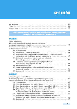 Zaburzenia komunikacji pisemnej