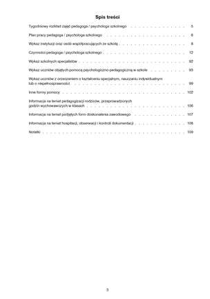 Dziennik pracy pedagoga/psychologa szkolnego