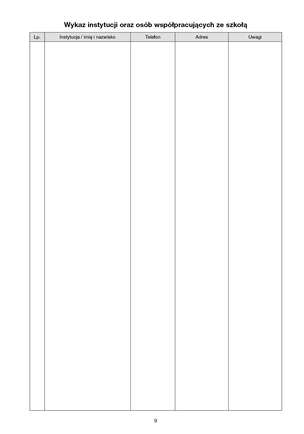 Dziennik pracy pedagoga/psychologa szkolnego