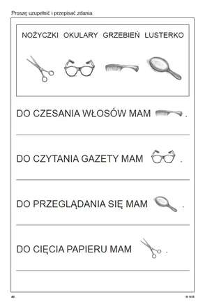 Terapia umysłowa osób dorosłych. Ćwiczenia do terapii afazji. Część 3