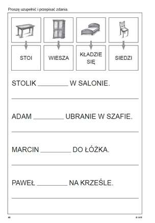 Terapia umysłowa osób dorosłych. Ćwiczenia do terapii afazji. Część 4