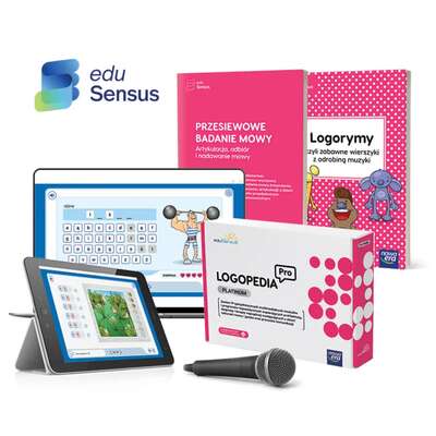 EduSensus Logopedia PRO. MULTIMEDIALNY GABINET - pakiet programów logopedycznych + komputer z ekranem dotykowym + mikrofon