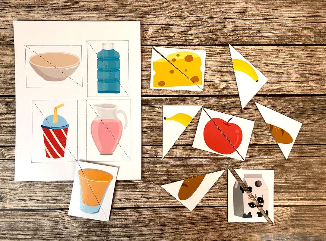 AUTYZM. Ćwiczenia stolikowe WIR układanki