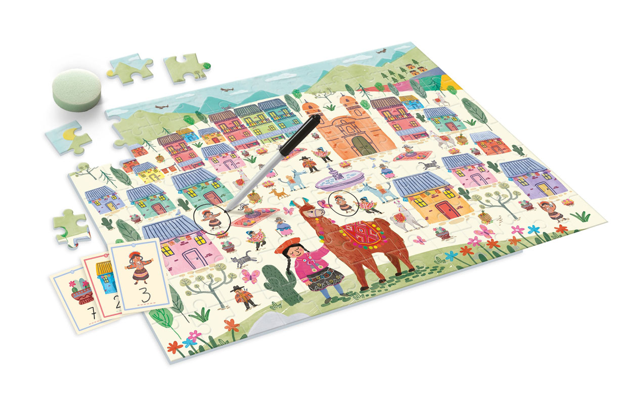 Clementoni Uczę się bawiąc. Ułóż i policz - puzzle