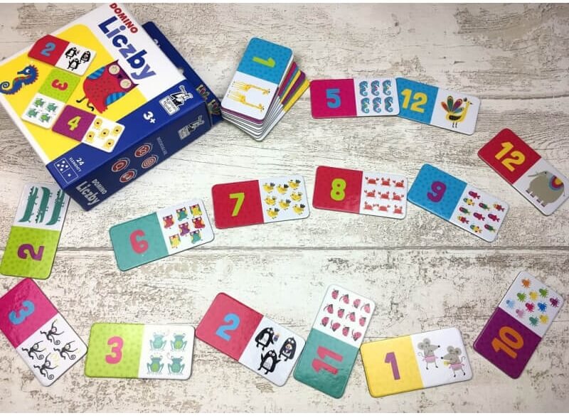 gra Kapitan Nauka Domino Liczby wydawnictwo Edgard