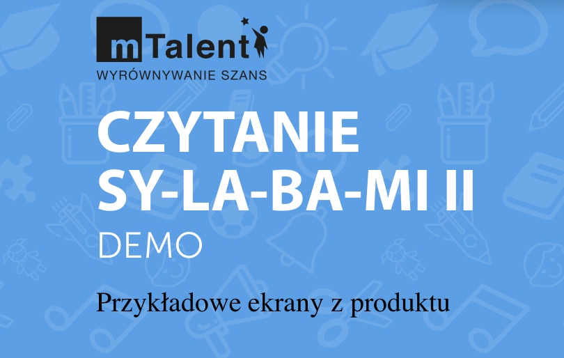 talent czytanie sylabami 2