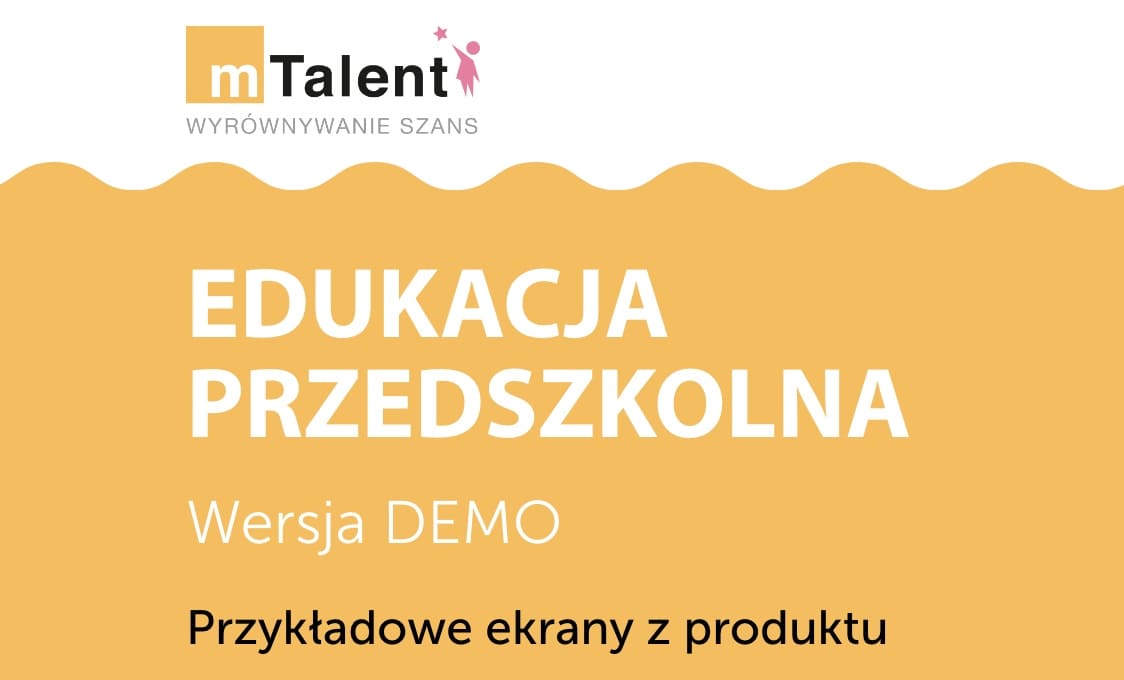 Mtalent edukacja przedszkolna demo